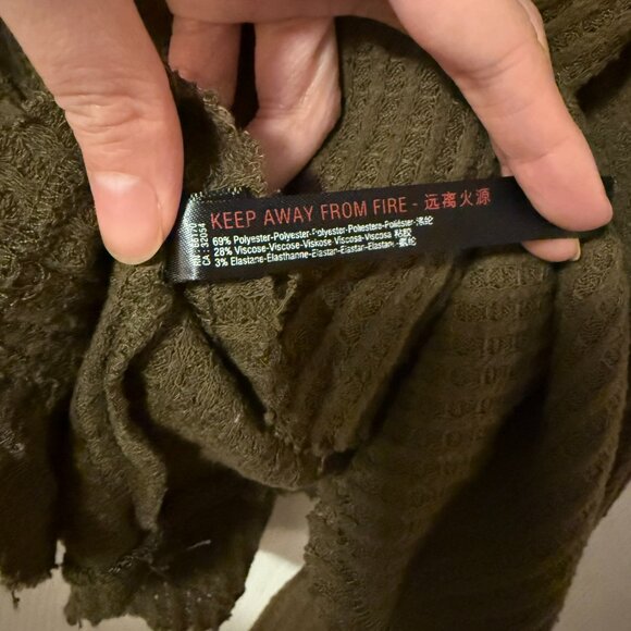 Urban Outfitters Out From Under Jojo Oversized Thermal Button-Front Top - Picture 10 of 12